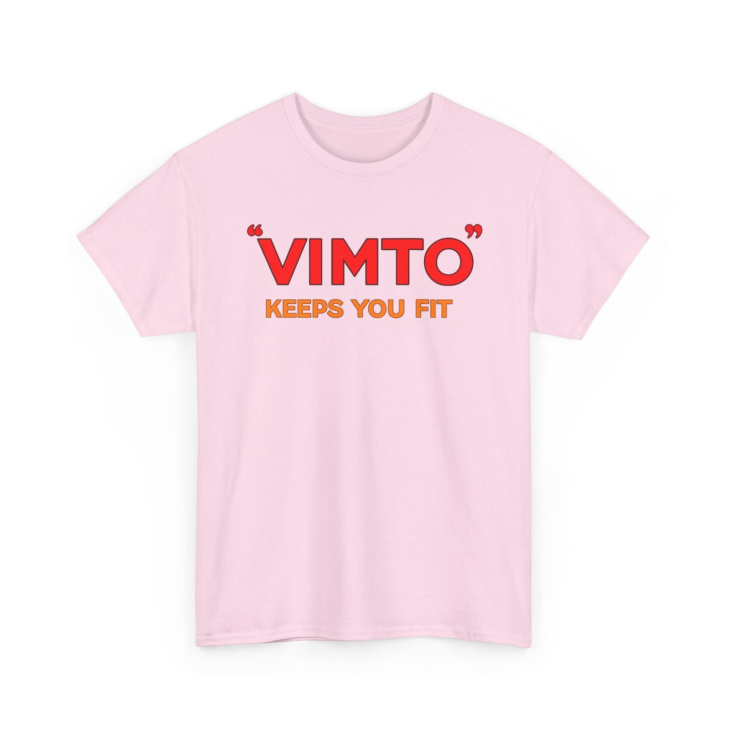 VIMTO "Keeps You Fit" Graphic Tee — Retro Beverage Logo T-Shirt