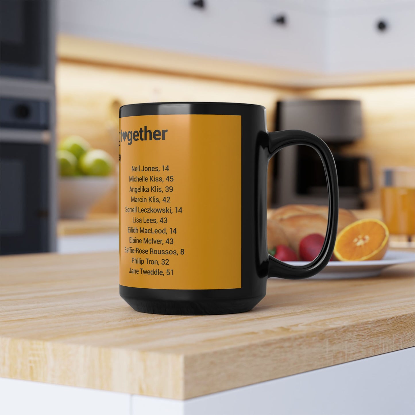 Manchester Arena Memorial Names Black Mug — "Remembering Together 22 May" Tribute Coffee Cup (11oz/15oz)