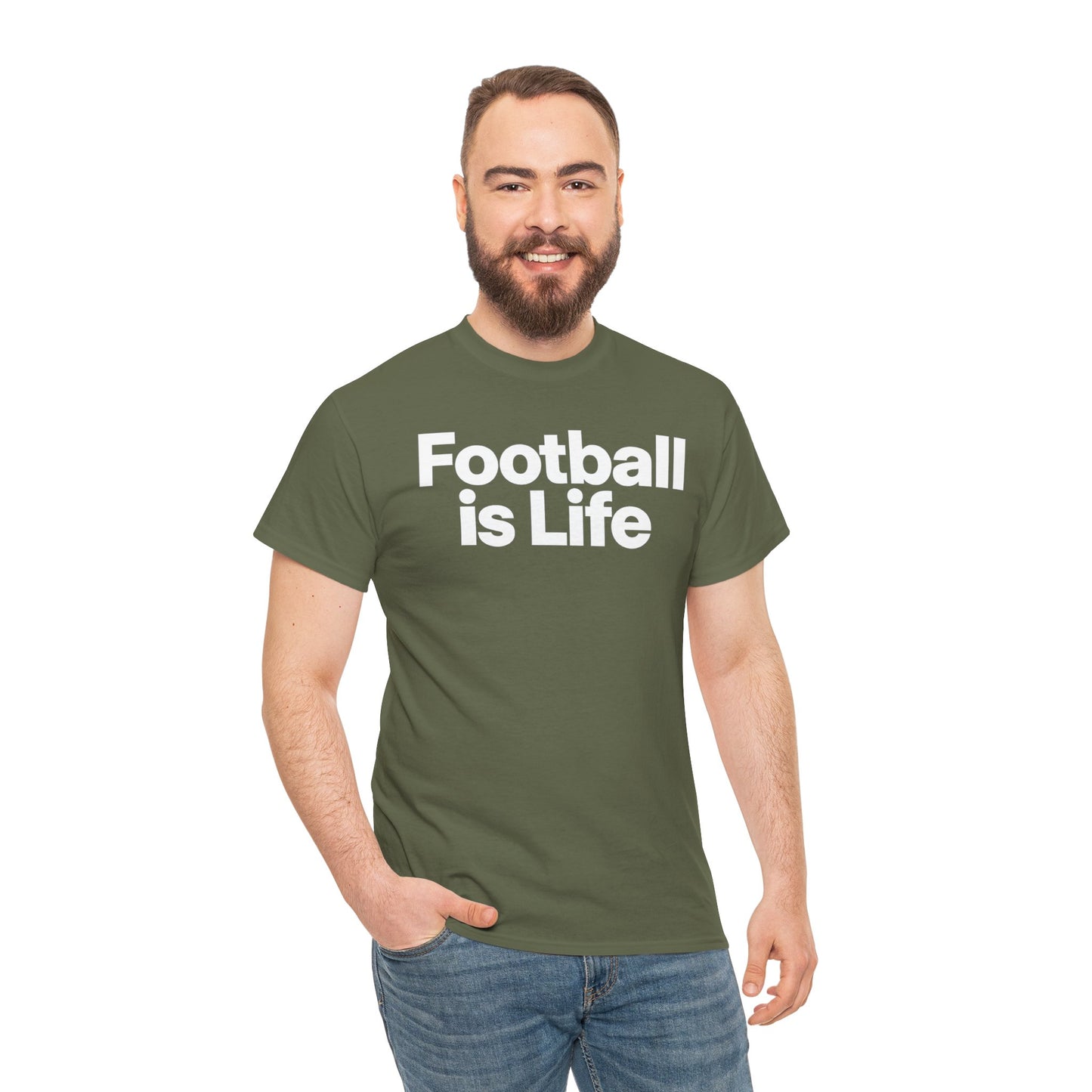 Football Is Life T-Shirt — Bold Graphic Tee for Fans & Players