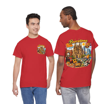 Barcelona Souvenir T‑Shirt — Vintage City Collage Tee