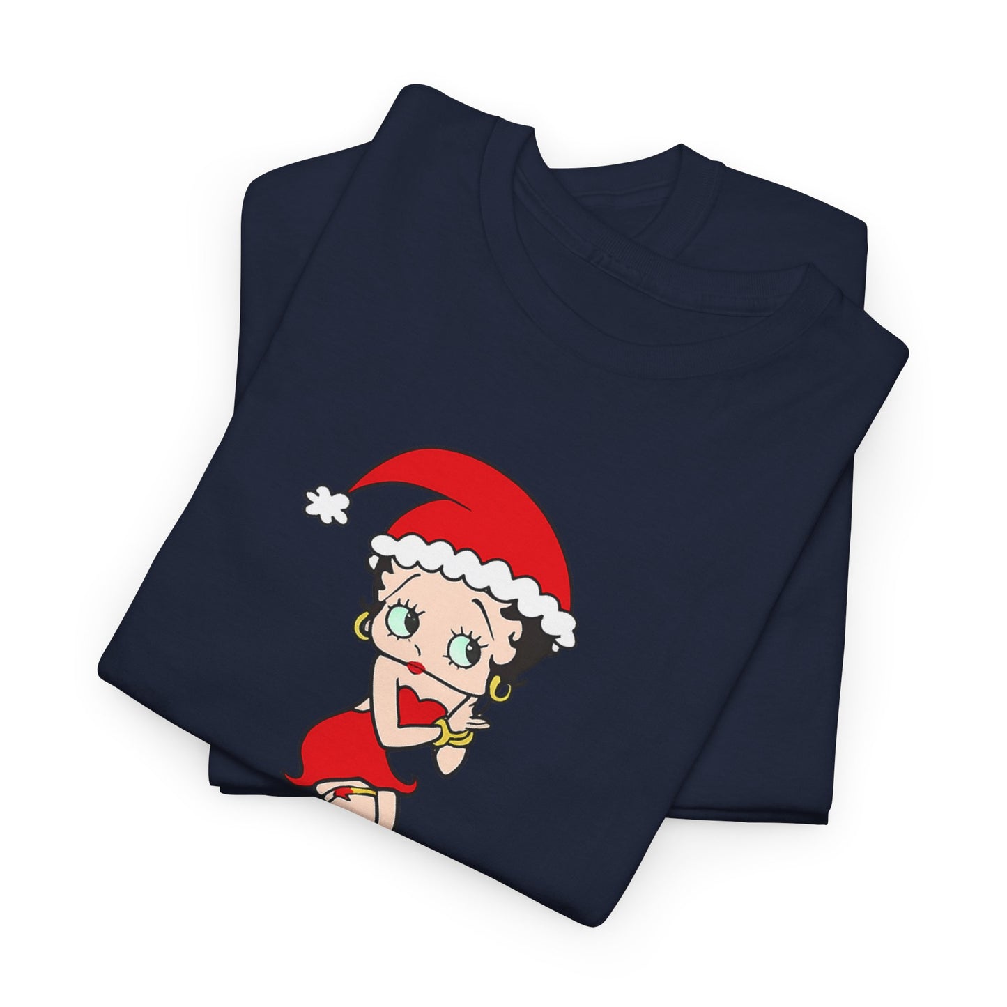 Christmas Betty Boop Tee - 'Merry Christmas' Holiday Graphic Shirt