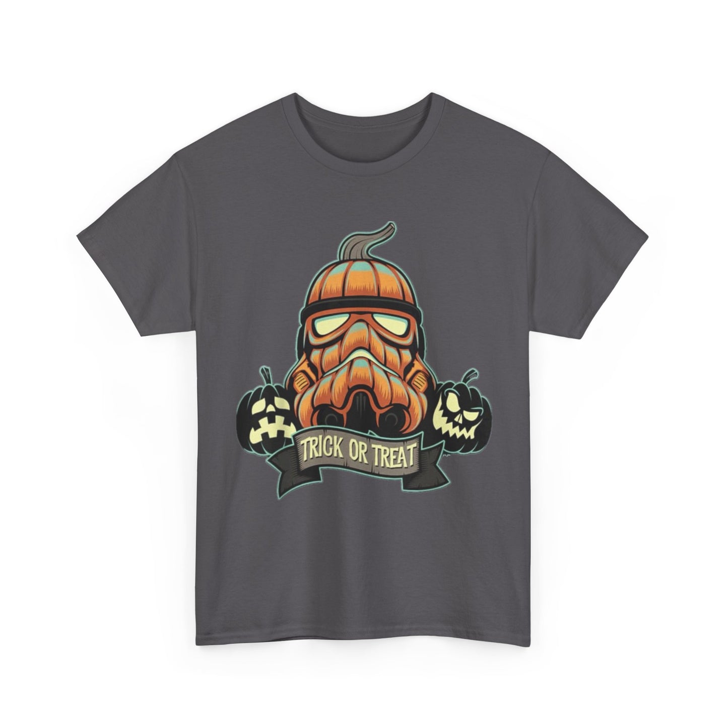 Halloween Pumpkin Mask T-Shirt — Trick or Treat Graphic Tee