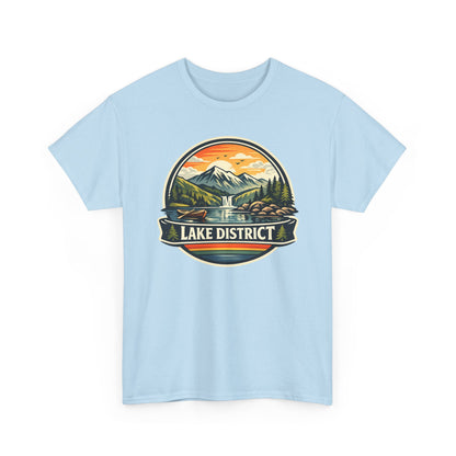 Lake District Graphic Tee — Scenic Mountain & Lake Camping Shirt