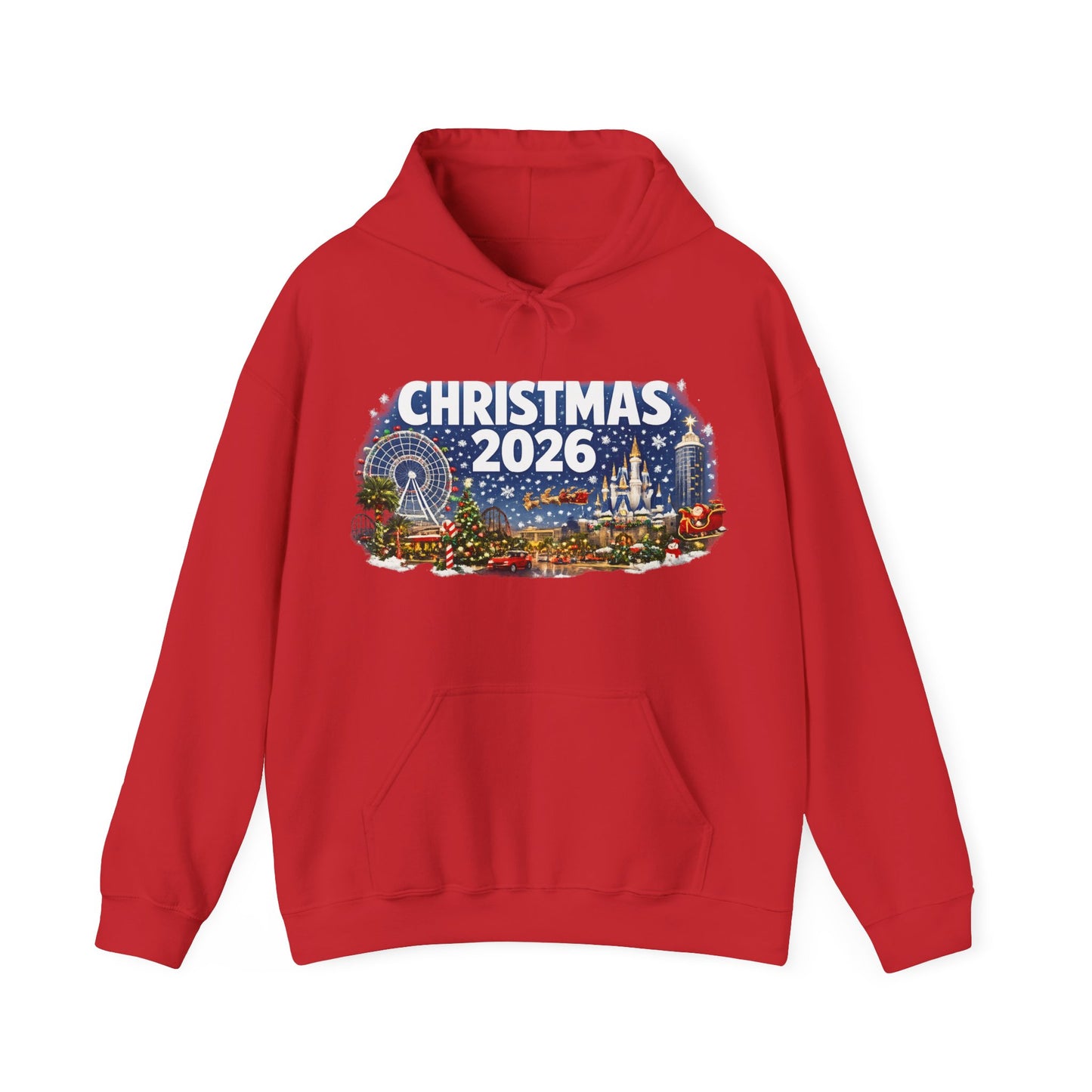 Christmas 2026 Holiday Hoodie — Festive Winter Village Sweatshirt