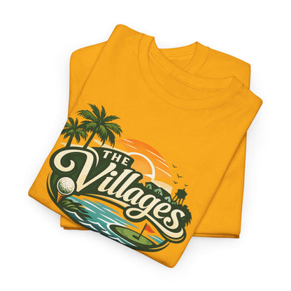 The Villages of Florida Sunset Logo Tee - Florida Palm Beach Retro T-Shirt