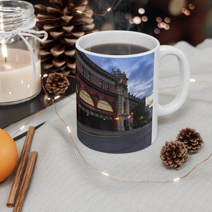 Leicester Square Station Ceramic Coffee Mug — London Underground Souvenir (11oz & 15oz)