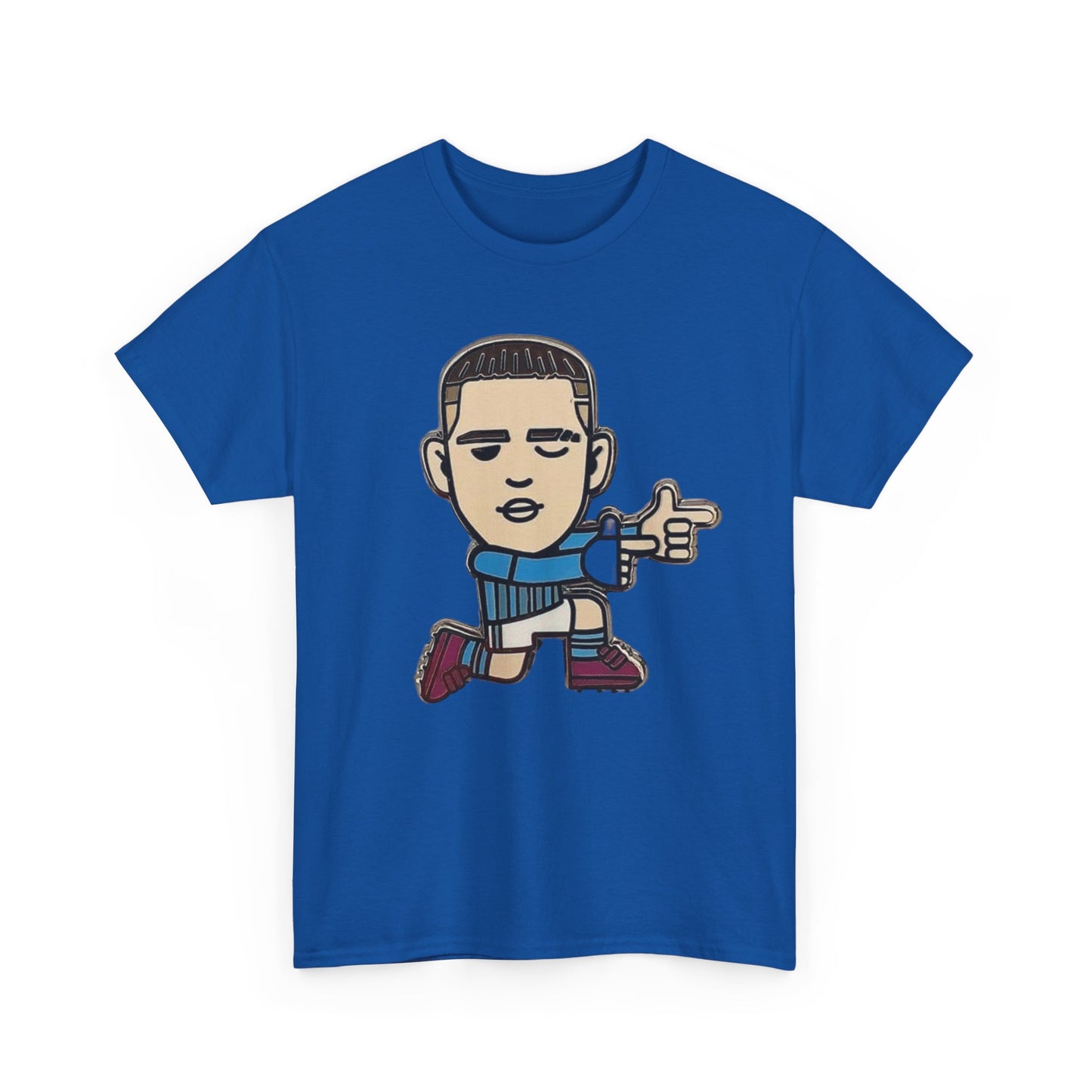 Phil Foden Cartoon Dance Pose Tee - Funky Character Graphic T-Shirt
