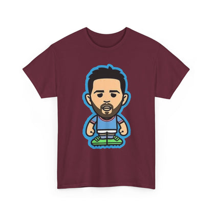 Bernardo Silva Manchester City Legend Graphic Tee — Player Cartoon Front & Tribute Poster Back