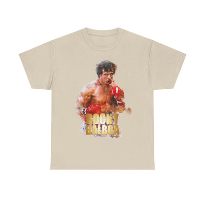 Boxing Rocky Balboa Graphic Tee – Retro Fighter Movie Shirt