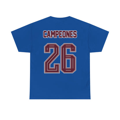 Spain World Champions 'Campeones 26' Cotton T‑Shirt