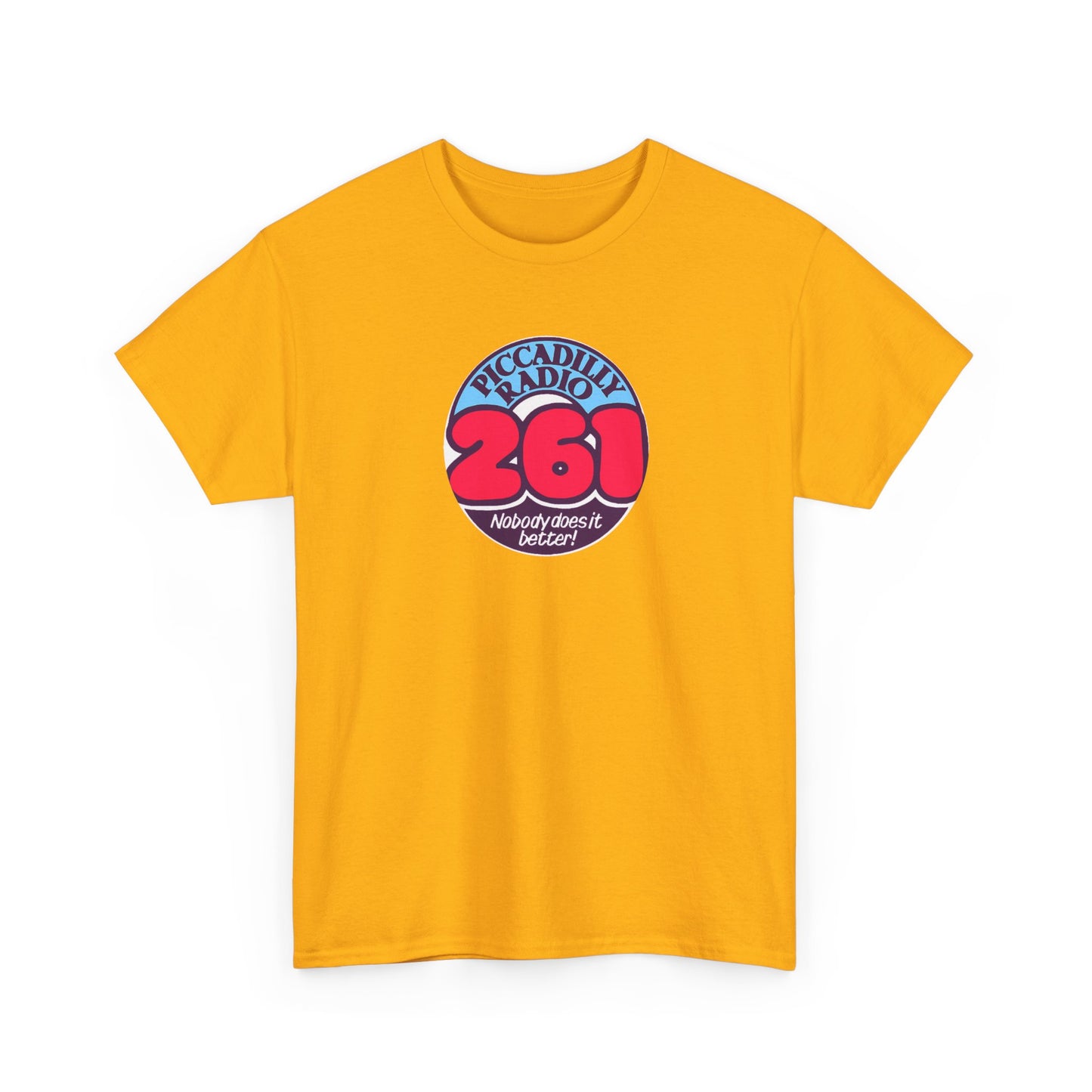 Piccadilly Radio '261' Logo T‑Shirt — Vintage Unofficial Radio Station Graphic Tee