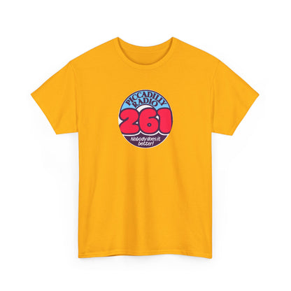 Piccadilly Radio '261' Logo T‑Shirt — Vintage Unofficial Radio Station Graphic Tee
