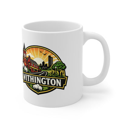 Withington Manchester Ceramic Coffee Cups, 11oz, 15oz