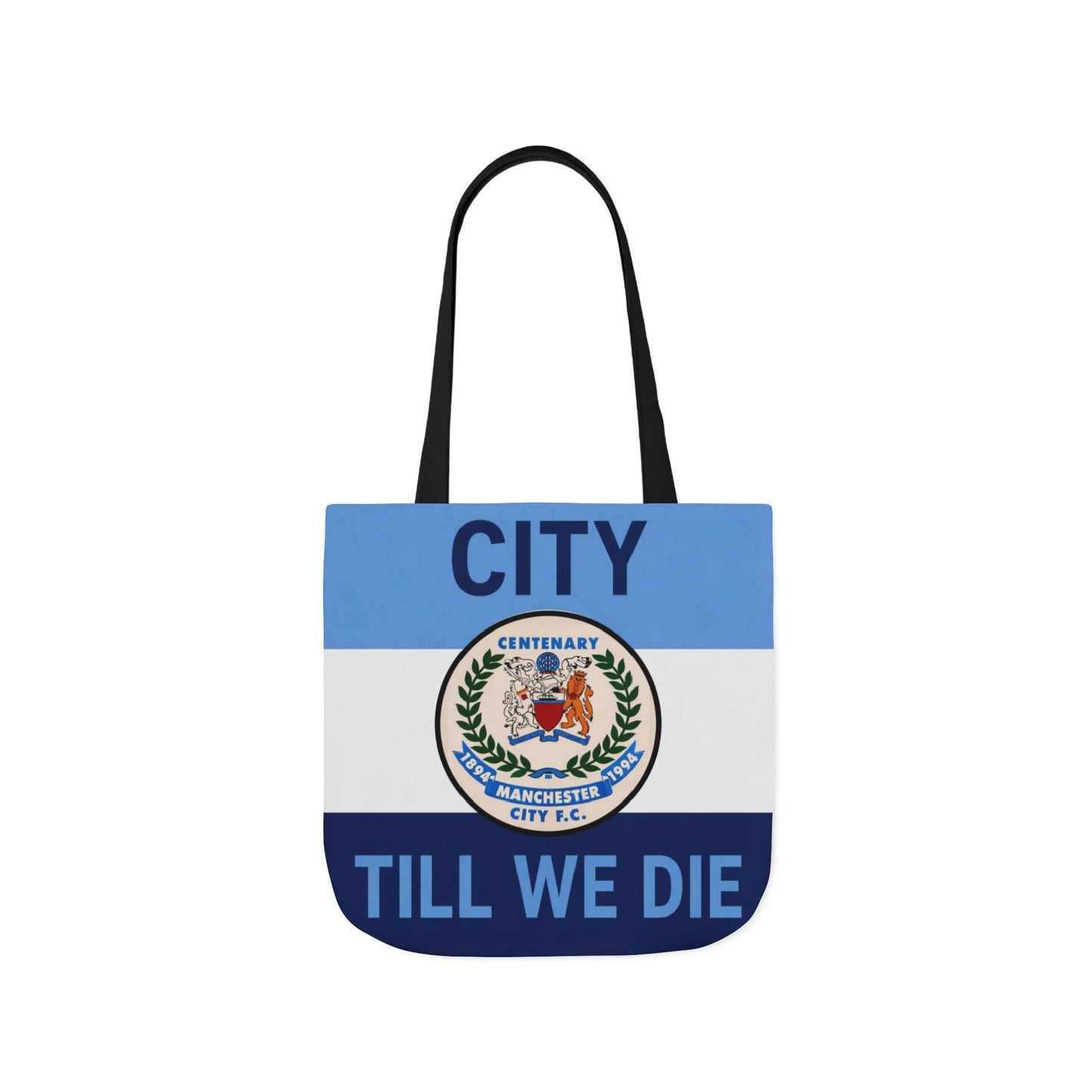 City Till We Die Canvas Tote Bag — Football Fan Flag Tote