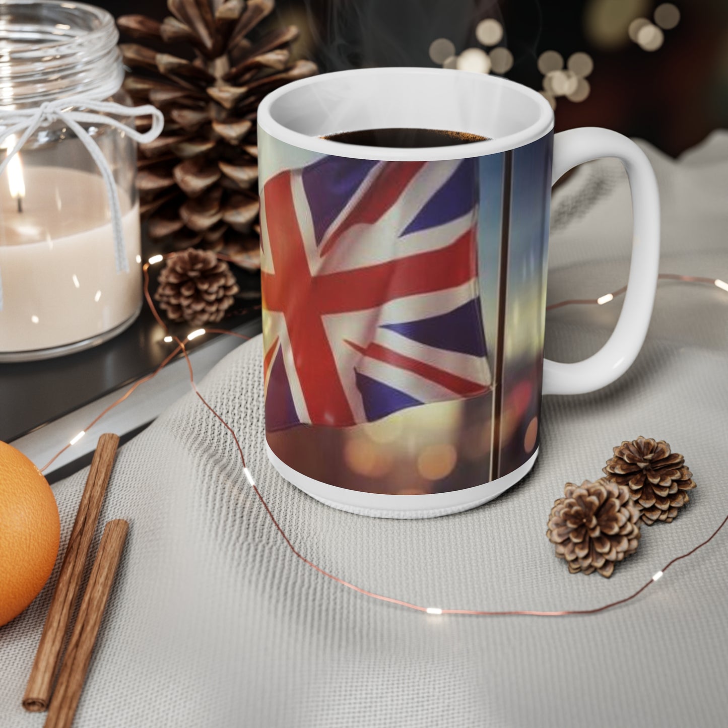 Union Jack Ceramic Mug — British Flag Coffee Cup (11oz & 15oz)