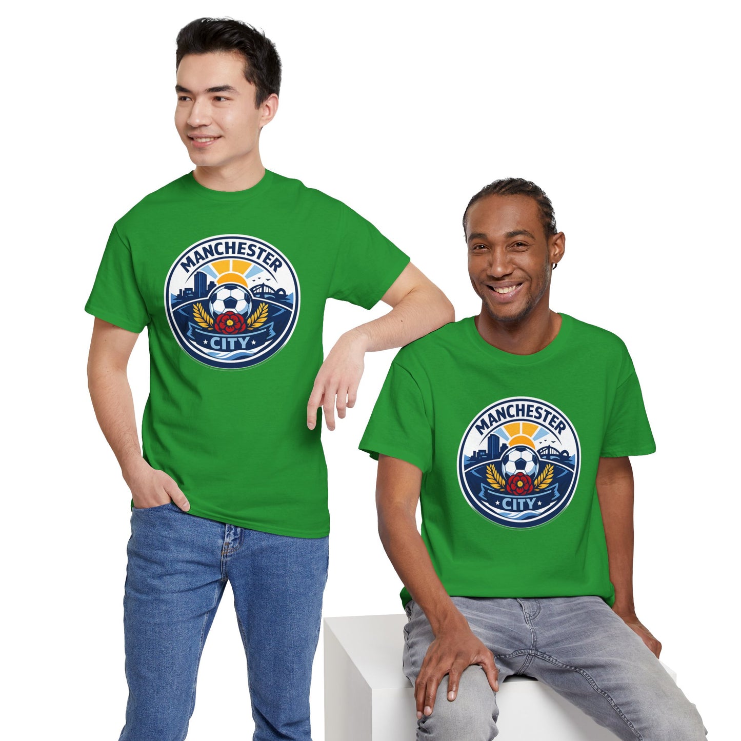 Manchester City Unofficial Soccer Logo T-Shirt — Football Fan Tee