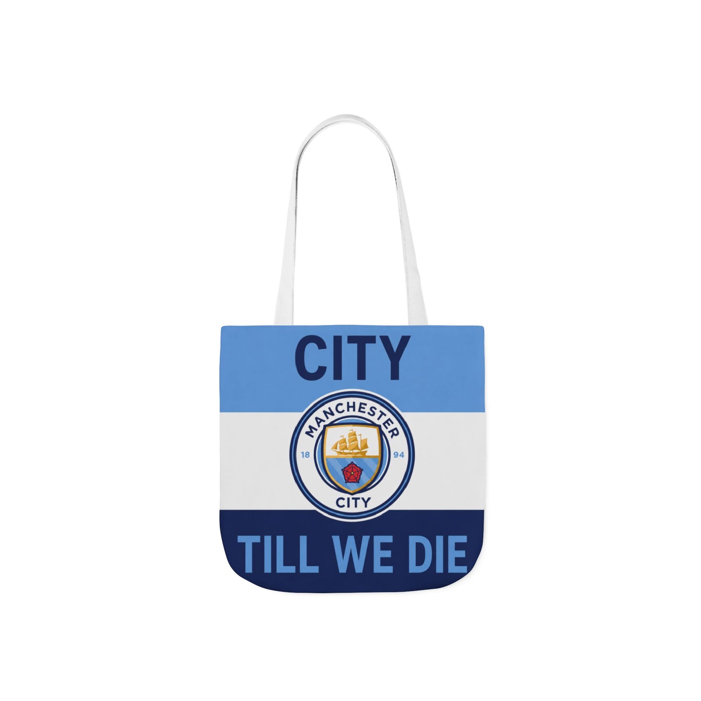 City Till We Die Unofficial Canvas Tote Bag — Manchester Football Fan Bag