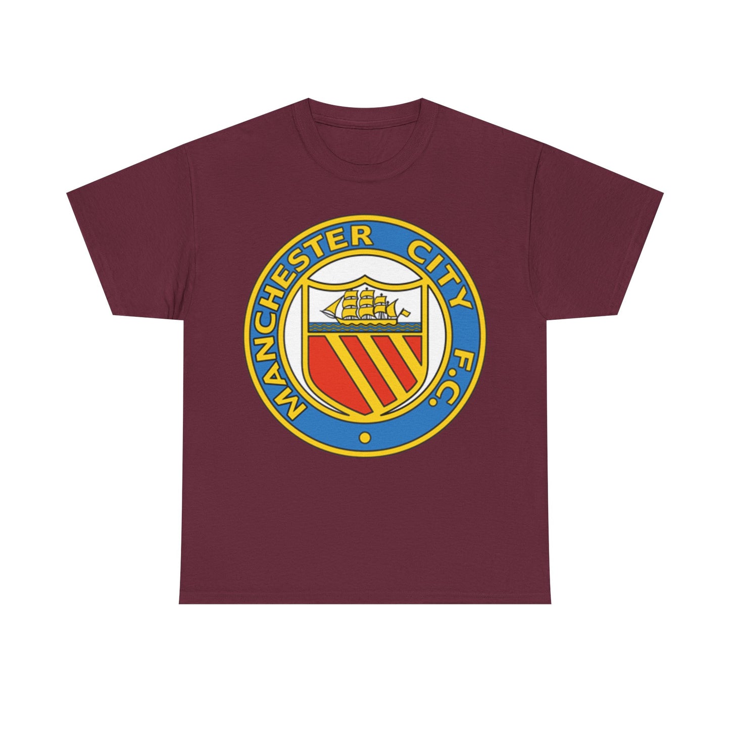 Manchester City Football Club Retro Crest T-Shirt - Retro Soccer Fan Tee