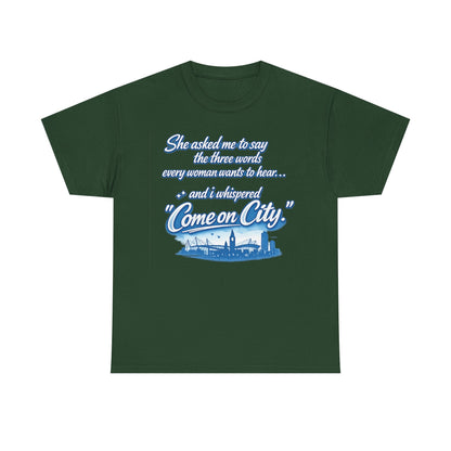 Come on City Skyline Tee — Retro Script Urban Pride T‑Shirt