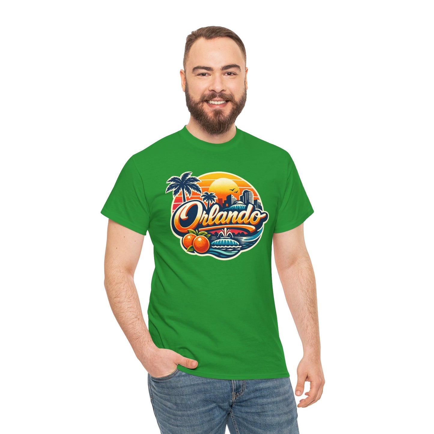 Orlando Retro Sunset T-Shirt — Vintage Florida Vacation Tee