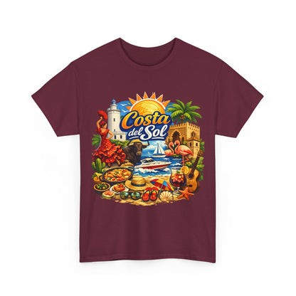 Costa del Sol Beach T-Shirt — Vintage Tropical Vacation Tee