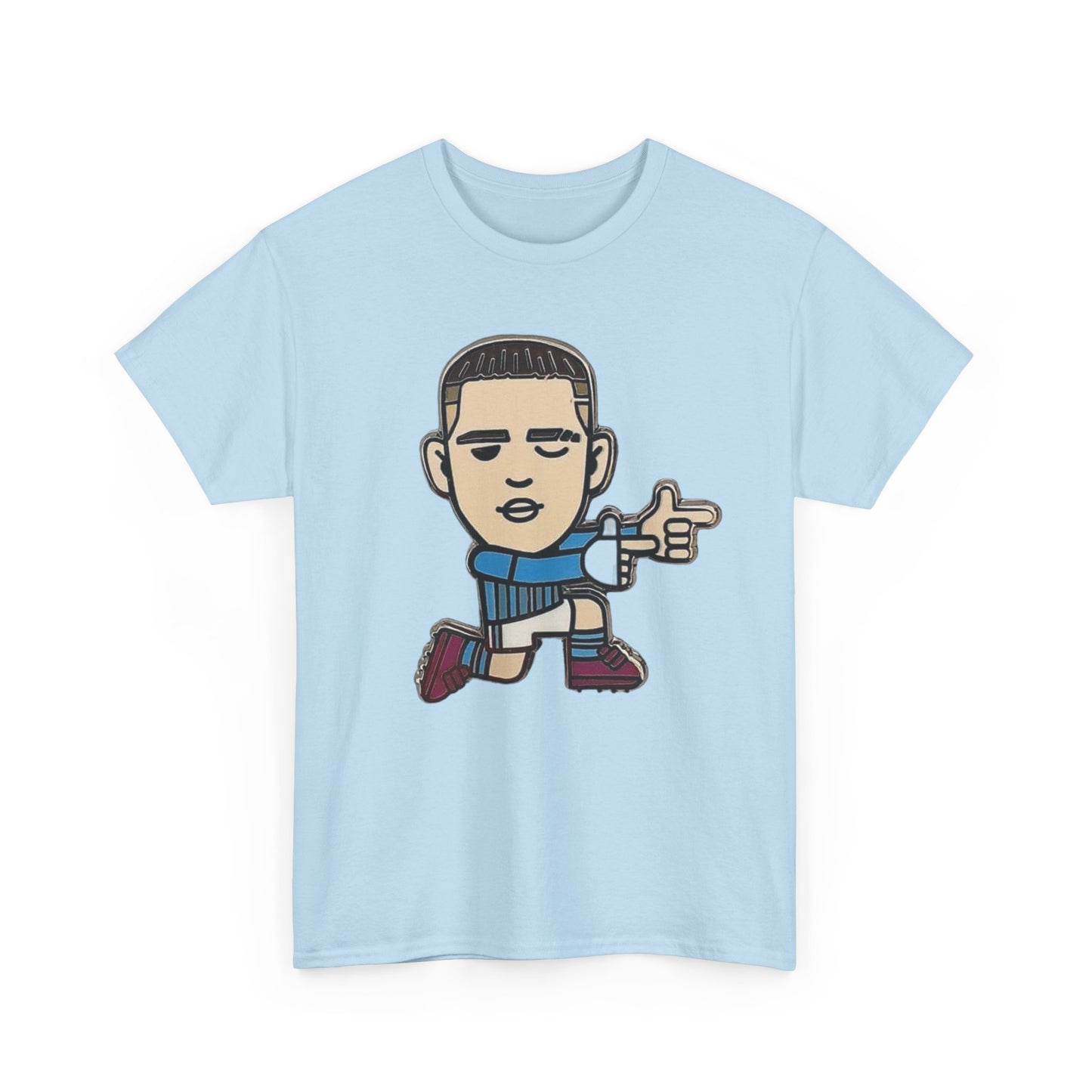 Phil Foden Cartoon Dance Pose Tee - Funky Character Graphic T-Shirt