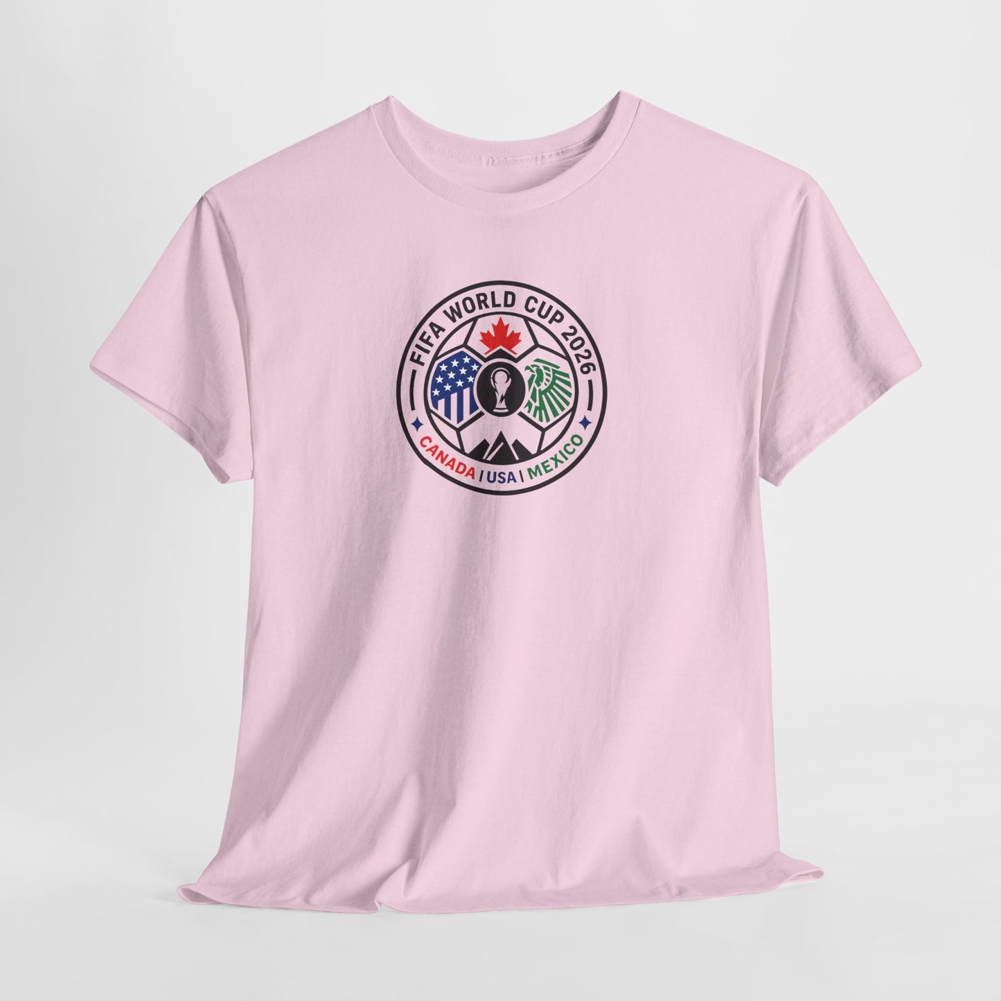 World Cup 2026 Soccer Tee — Canada USA Mexico Crest