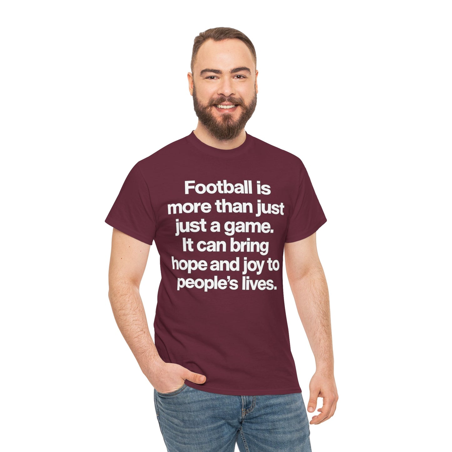 Football Is More Than Just a Game T-Shirt – Inspirational Soccer Quote Tee