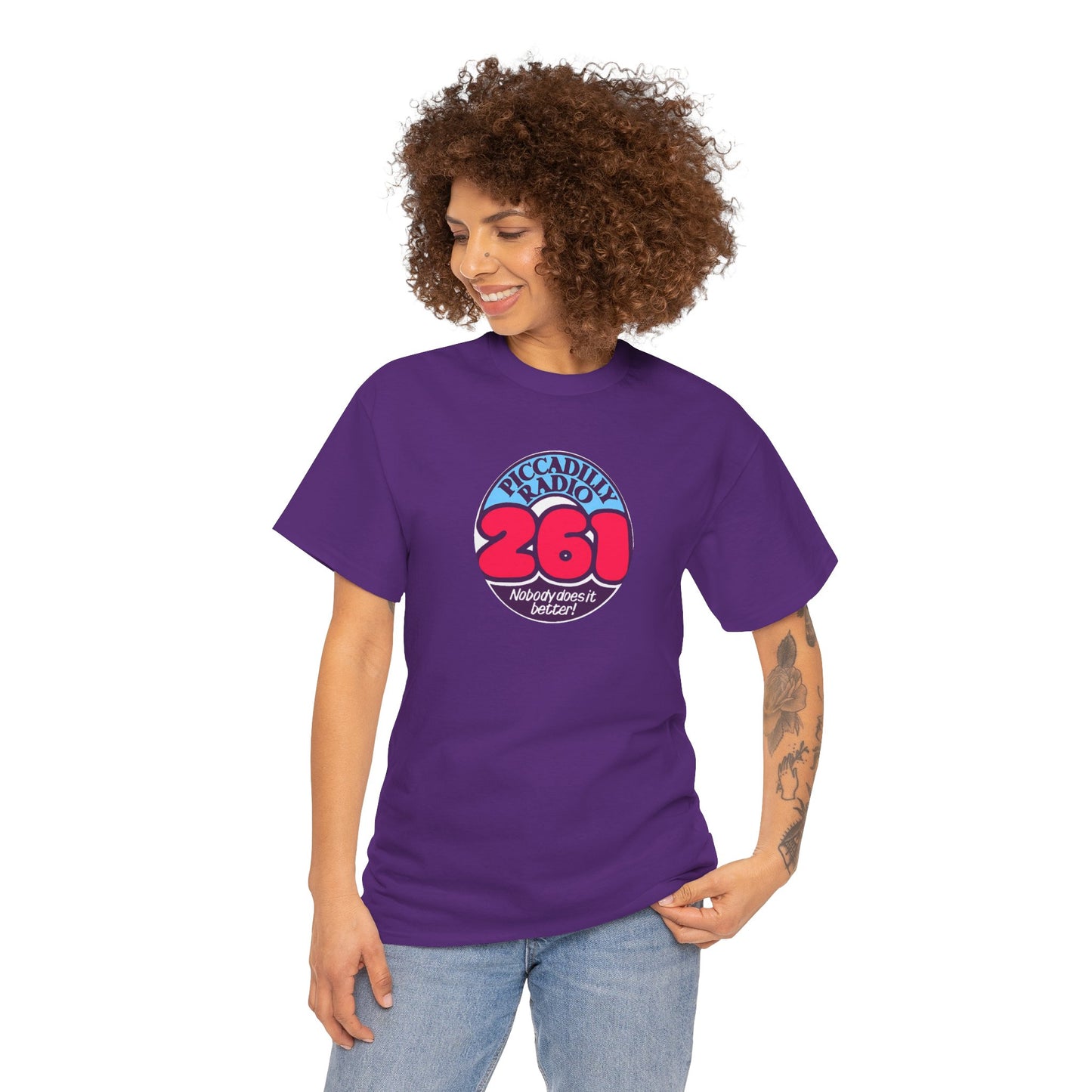 Piccadilly Radio '261' Logo T‑Shirt — Vintage Unofficial Radio Station Graphic Tee