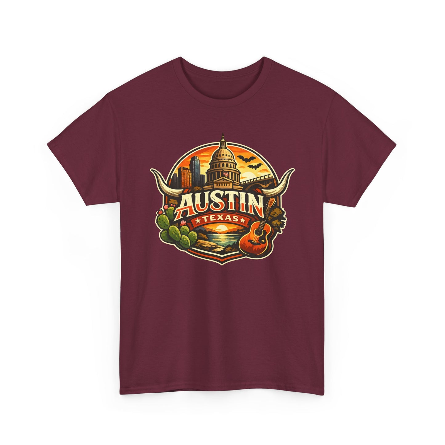 Austin Texas Vintage Travel T-Shirt