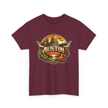 Austin Texas Vintage Travel T-Shirt
