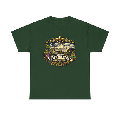 New Orleans Vintage Badge Tee — Crescent City Souvenir T-Shirt