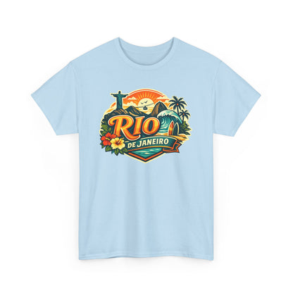 Rio de Janeiro Vintage Travel Tee – Tropical Sunset Beach T‑Shirt