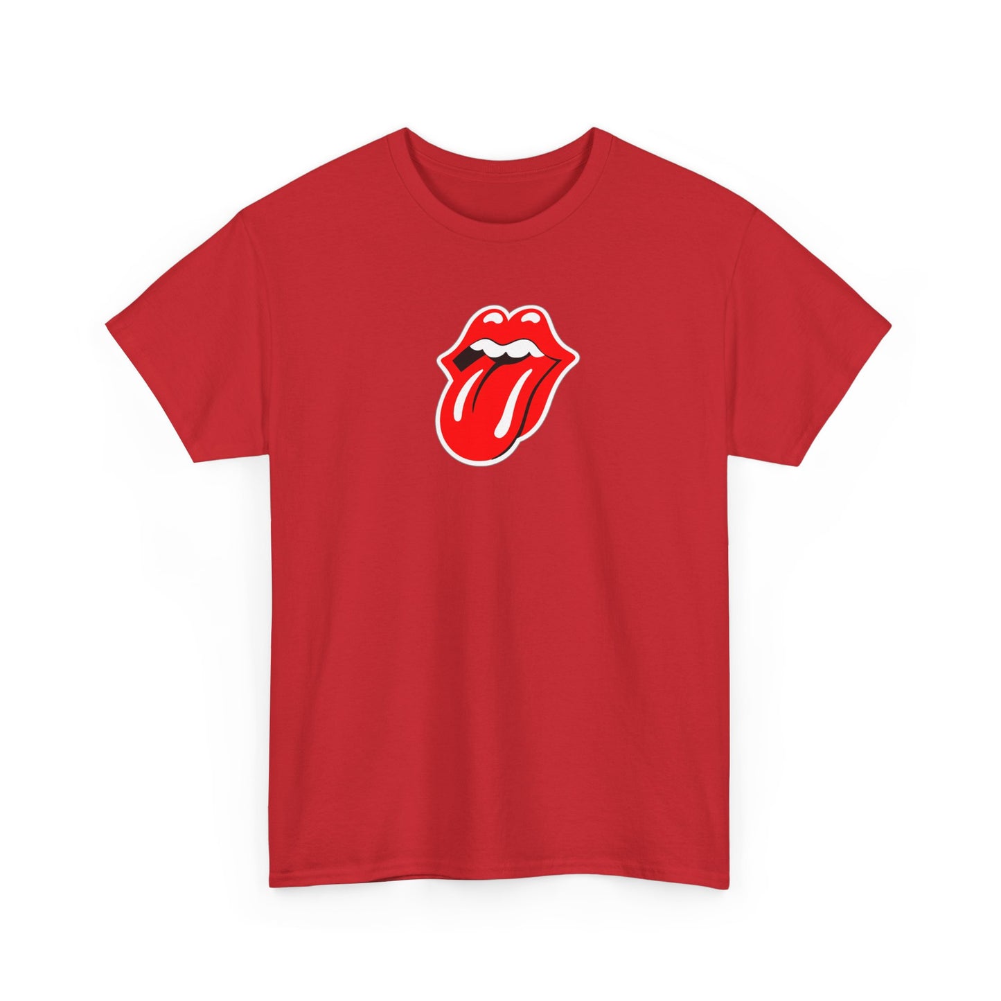 Rock Retro Red Tongue and Lips Graphic Tee