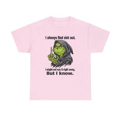 Reaper Witch Graphic Tee — "I Always Find Shit Out. I Might Not Say It Right Away, But I Know."