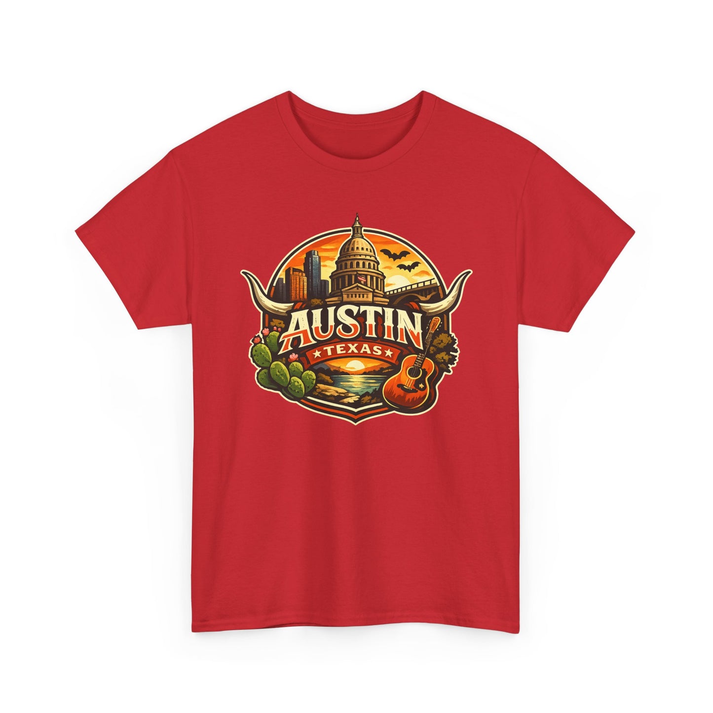 Austin Texas Vintage Travel T-Shirt
