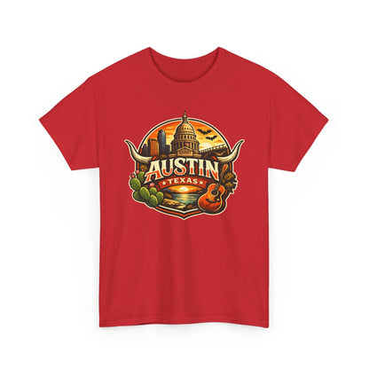 Austin Texas Vintage Travel T-Shirt