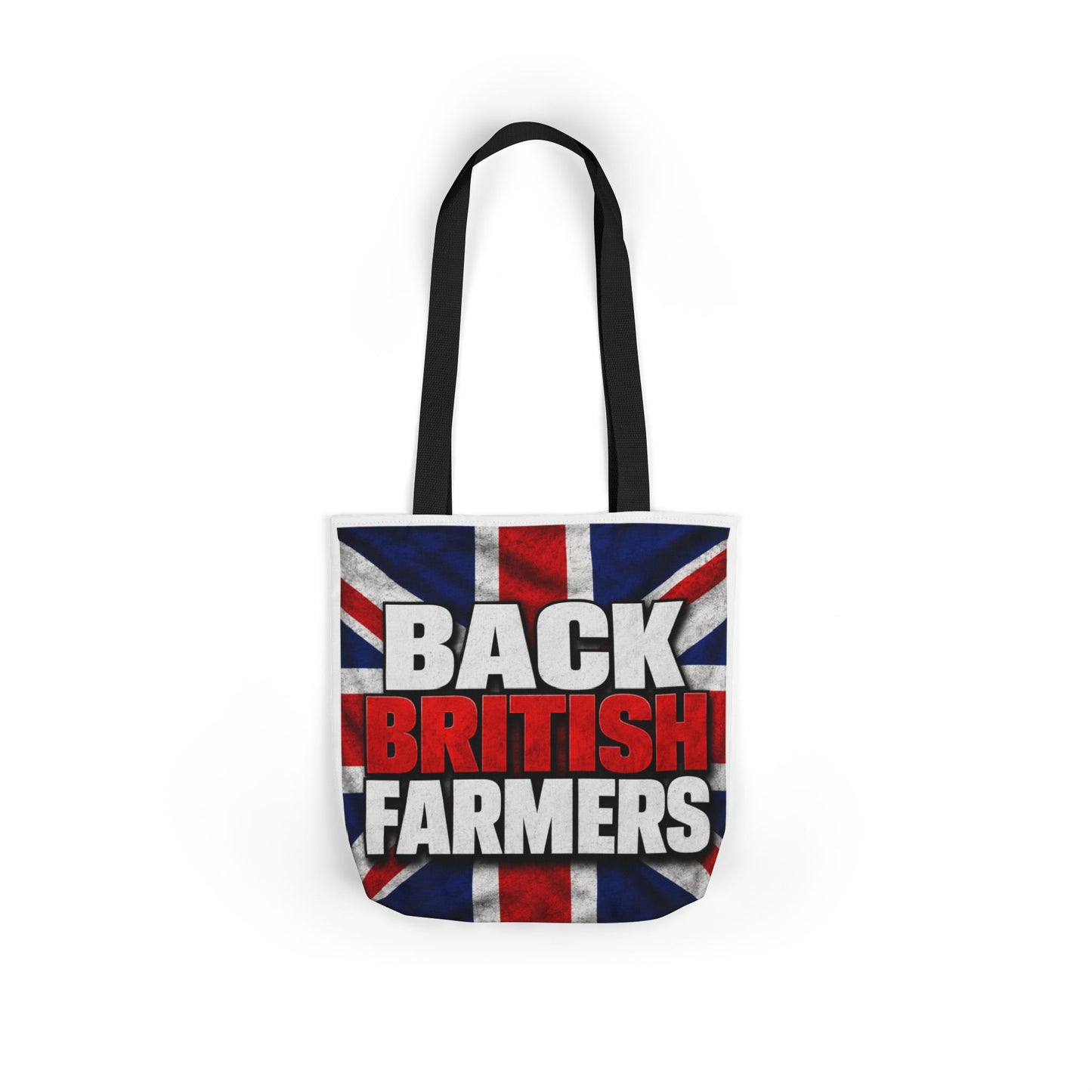 Back British Farmers Canvas Tote Bag — Union Jack Farming Support Tote