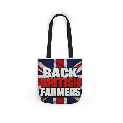 Back British Farmers Canvas Tote Bag — Union Jack Farming Support Tote