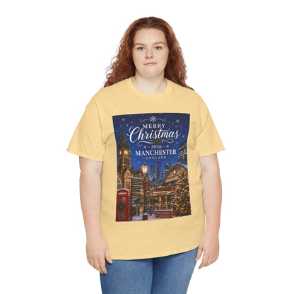 Manchester Christmas Tee — Merry Christmas 2026 Holiday T‑Shirt