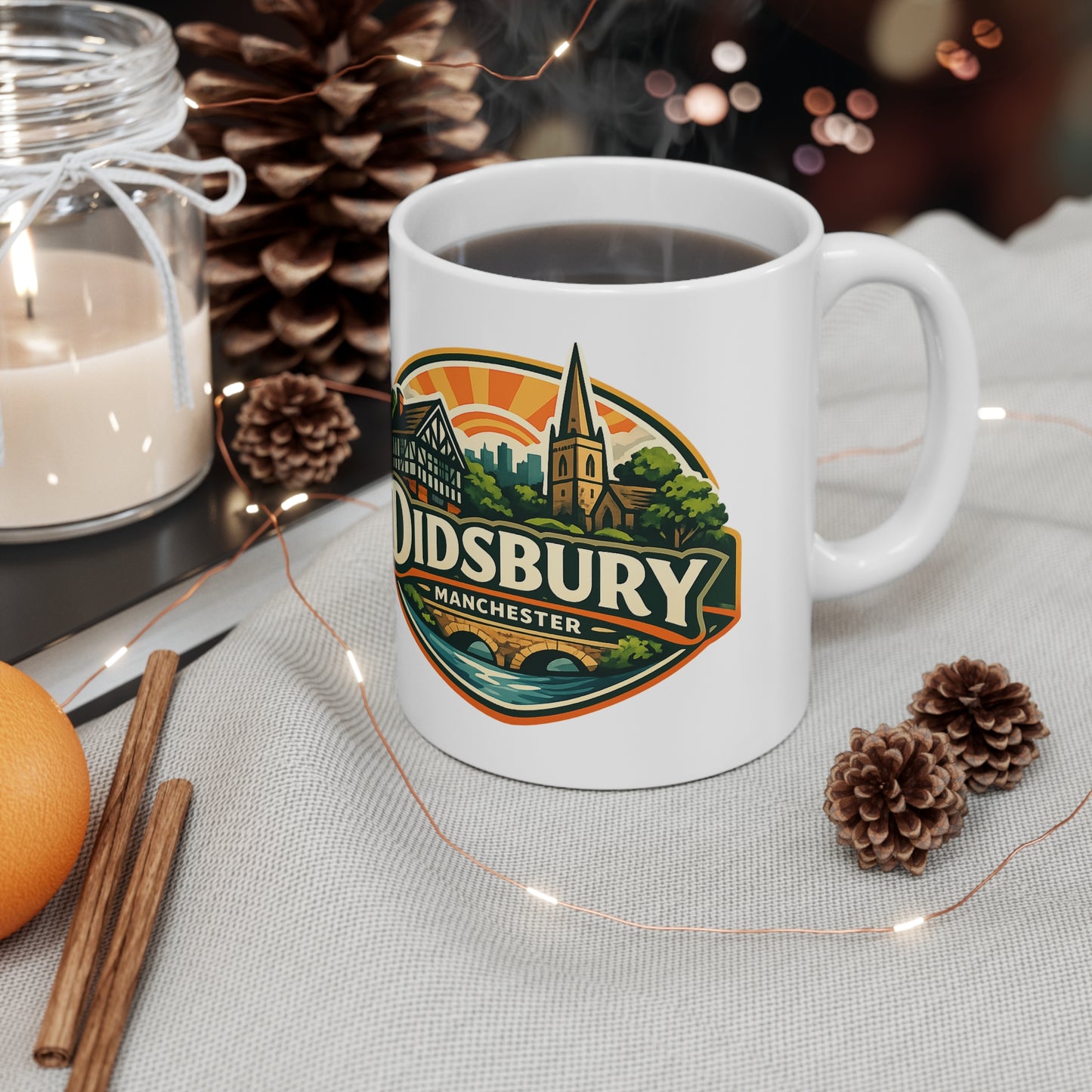 Didsbury Manchester Ceramic Coffee Cups, 11oz, 15oz