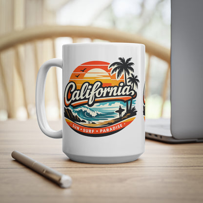 California Sun & Surf Ceramic Coffee Mug — 11oz/15oz