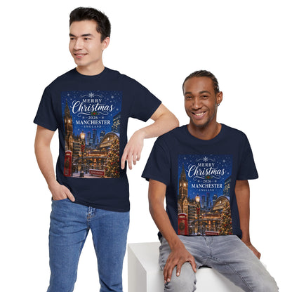 Manchester Christmas Tee — Merry Christmas 2026 Holiday T‑Shirt