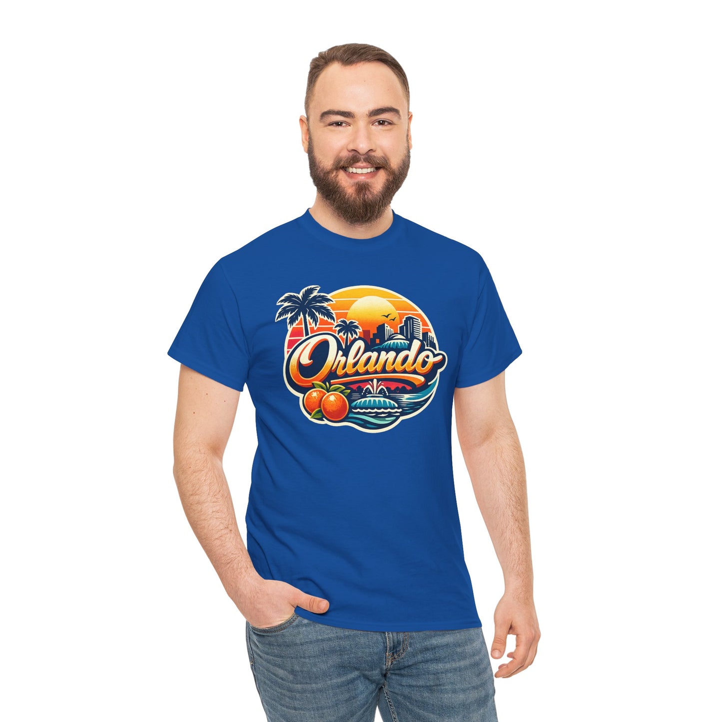 Orlando Retro Sunset T-Shirt — Vintage Florida Vacation Tee