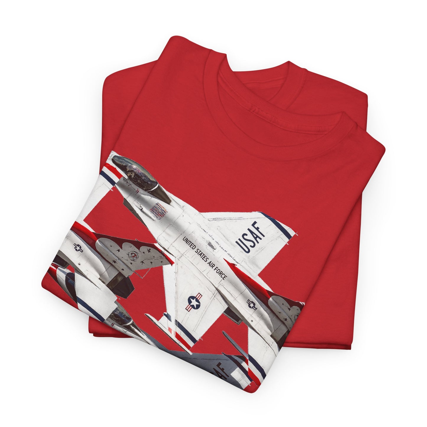 Thunderbirds Jet Formation T‑Shirt — Military Aviation Fighter Jets Tee