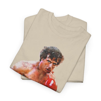 Boxing Rocky Balboa Graphic Tee – Retro Fighter Movie Shirt