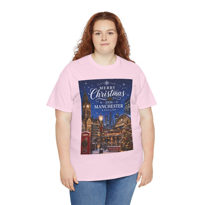 Manchester Christmas Tee — Merry Christmas 2026 Holiday T‑Shirt