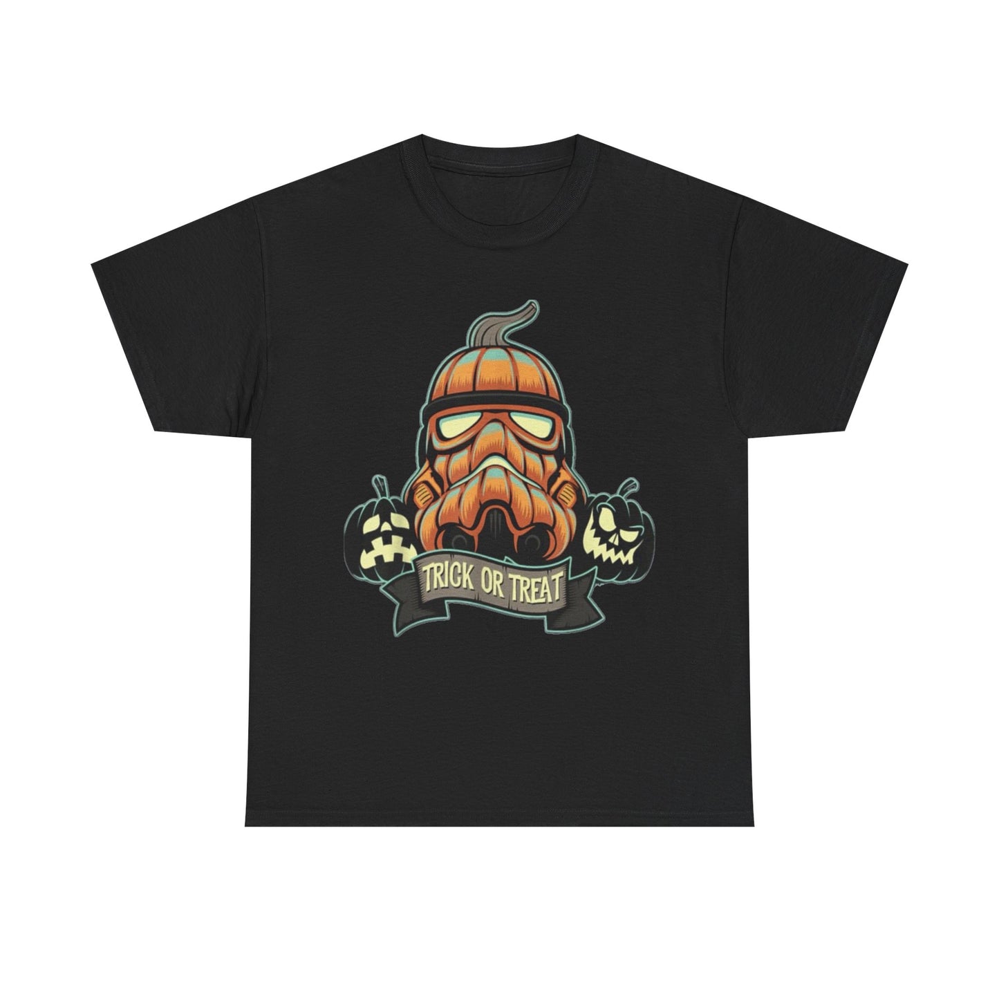Halloween Pumpkin Mask T-Shirt — Trick or Treat Graphic Tee