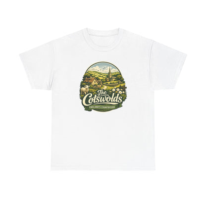 Cotswolds Vintage Landscape T‑Shirt — The Cotswolds Countryside Tee