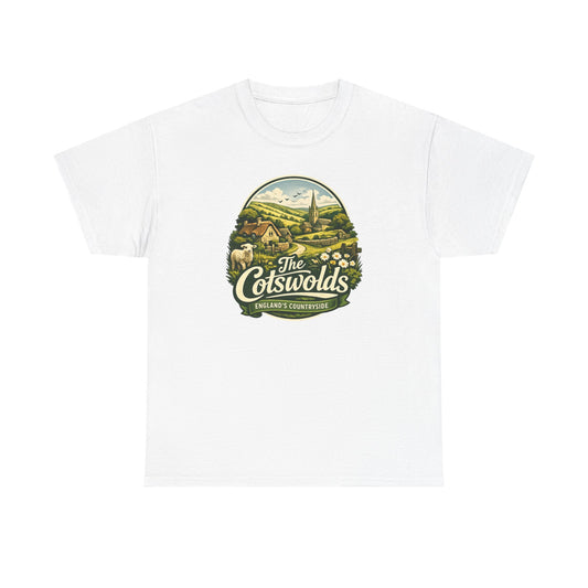 Cotswolds Vintage Landscape T‑Shirt — The Cotswolds Countryside Tee